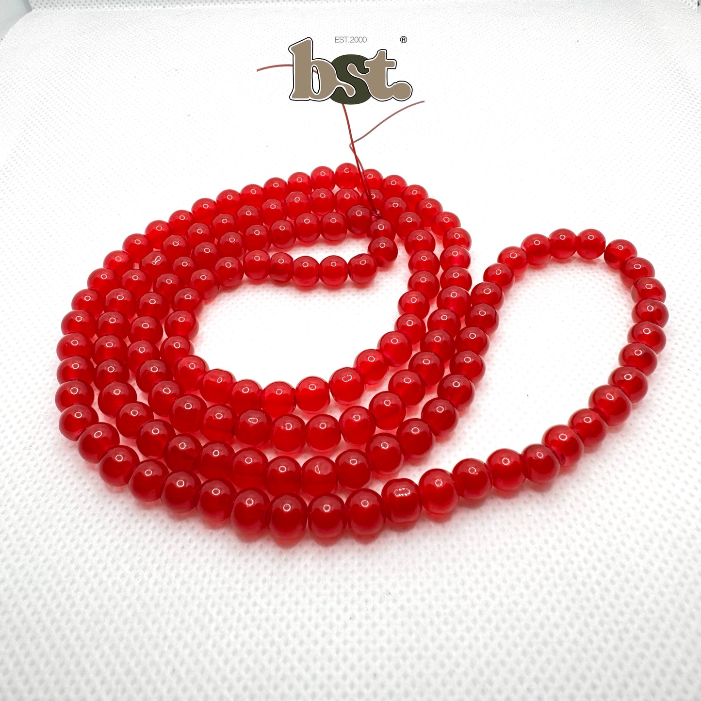 6mm Glass Beads Marble Beads for Jewellery Making 130+ Beads each line, 20+ Colors