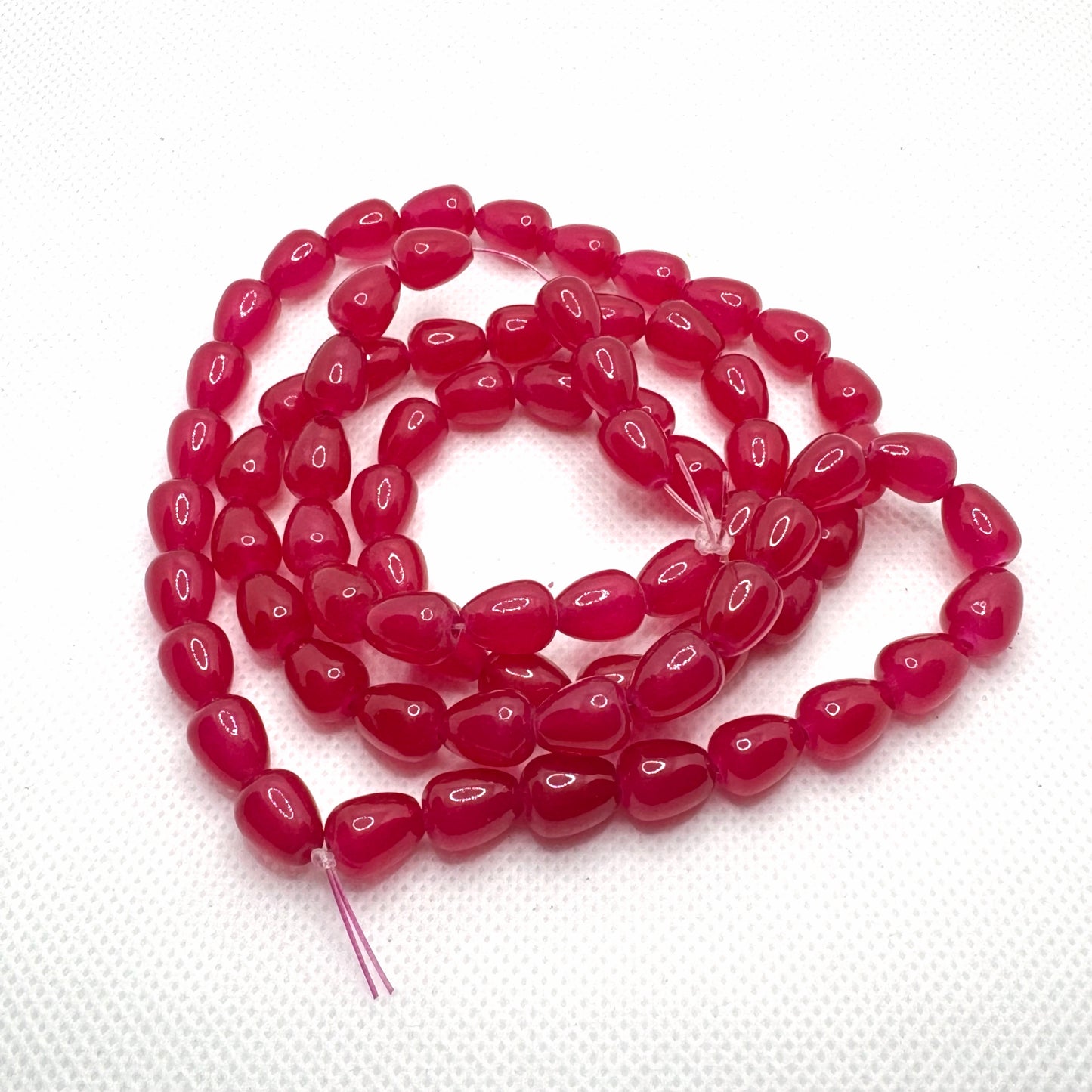 8x11mm Tear Drop Glass Beads for Jewellery Making 60+ Beads each line, 12+ Colors