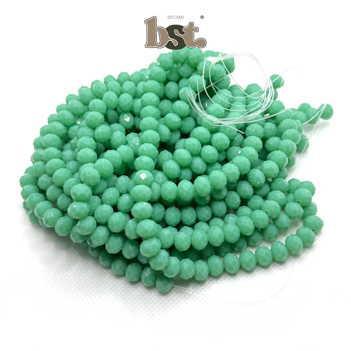 8mm Crystal Beads 60+ Rondelle Beads for Jewellery Making, 29+ Colors