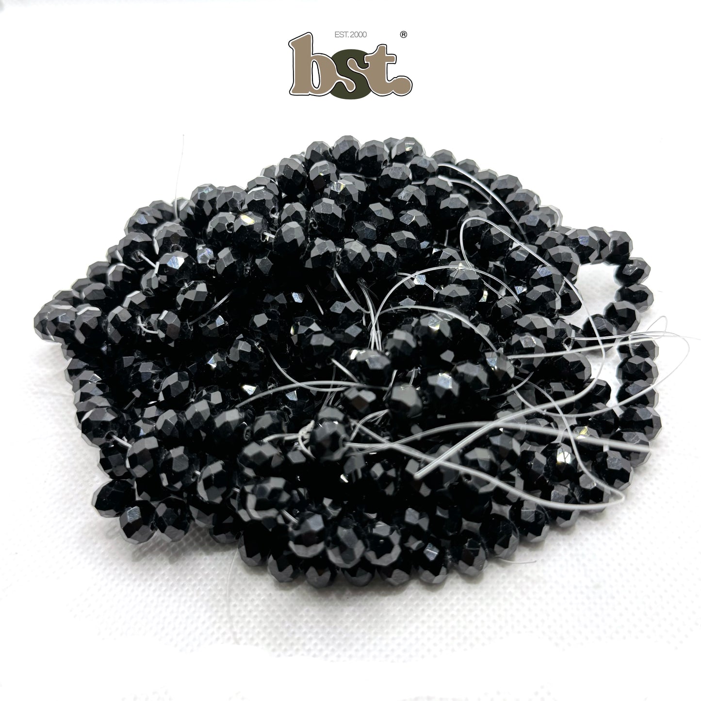 8mm Crystal Beads 60+ Rondelle Beads for Jewellery Making, 29+ Colors
