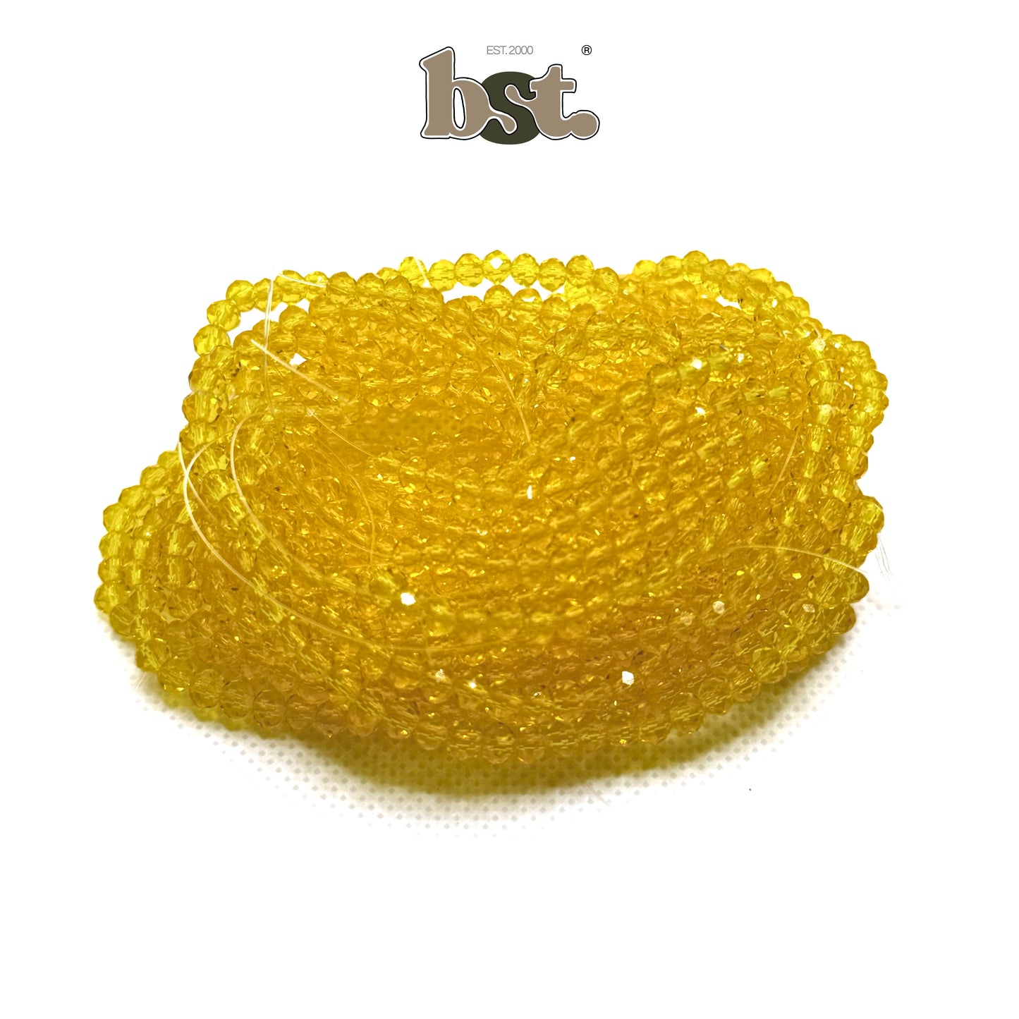 4mm Glass Crystal Beads for Jewellery Making 110+ Beads per String, 26+ Colors