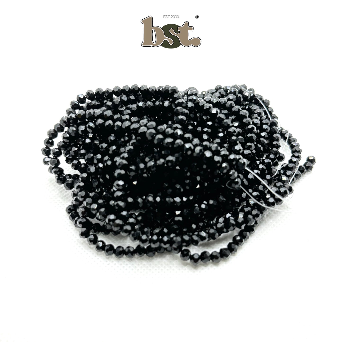 4mm Glass Crystal Beads for Jewellery Making 110+ Beads per String, 26+ Colors