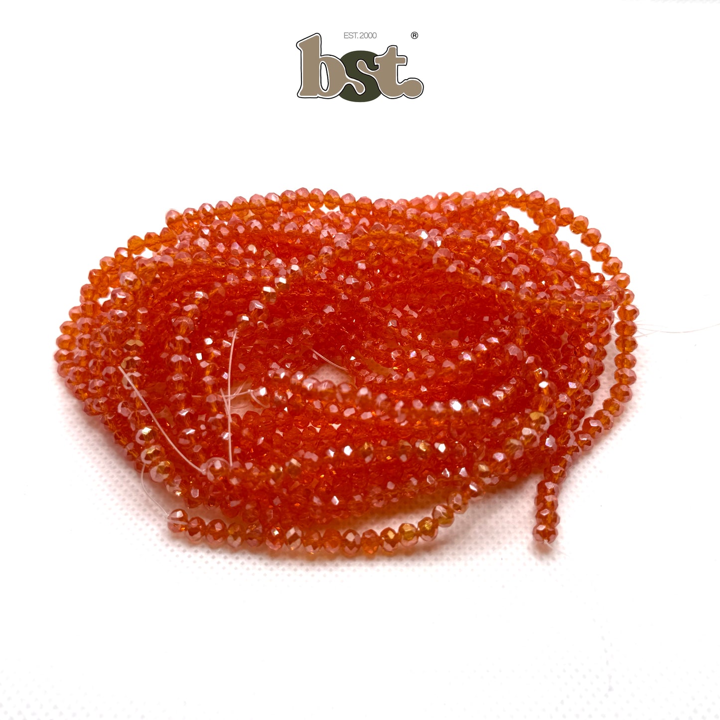 4mm Glass Crystal Beads for Jewellery Making 110+ Beads per String, 26+ Colors