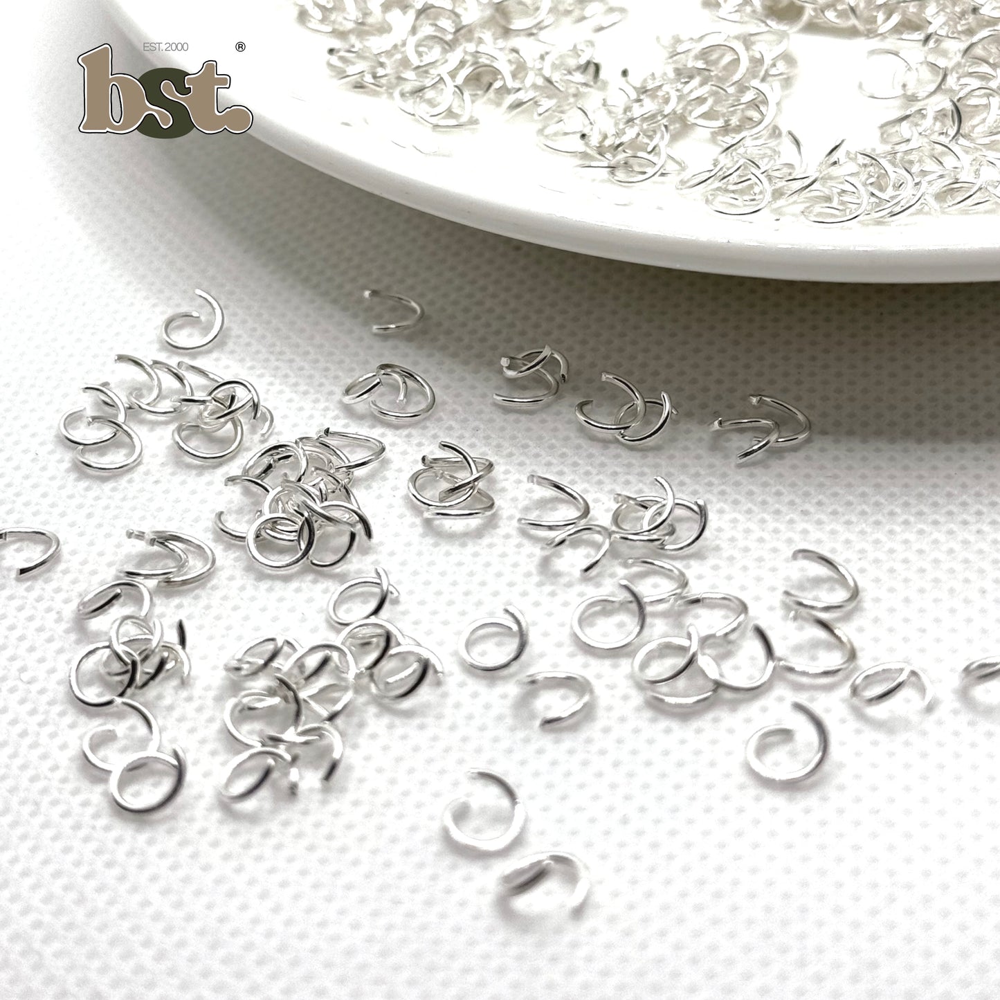 200/400/1000pcs Jump Rings Stainless Steel Golden Jump Ring Silver Jump Ring 8mm 5mm for Necklace Bracelet Jewelry Making Supplies Beads by BST