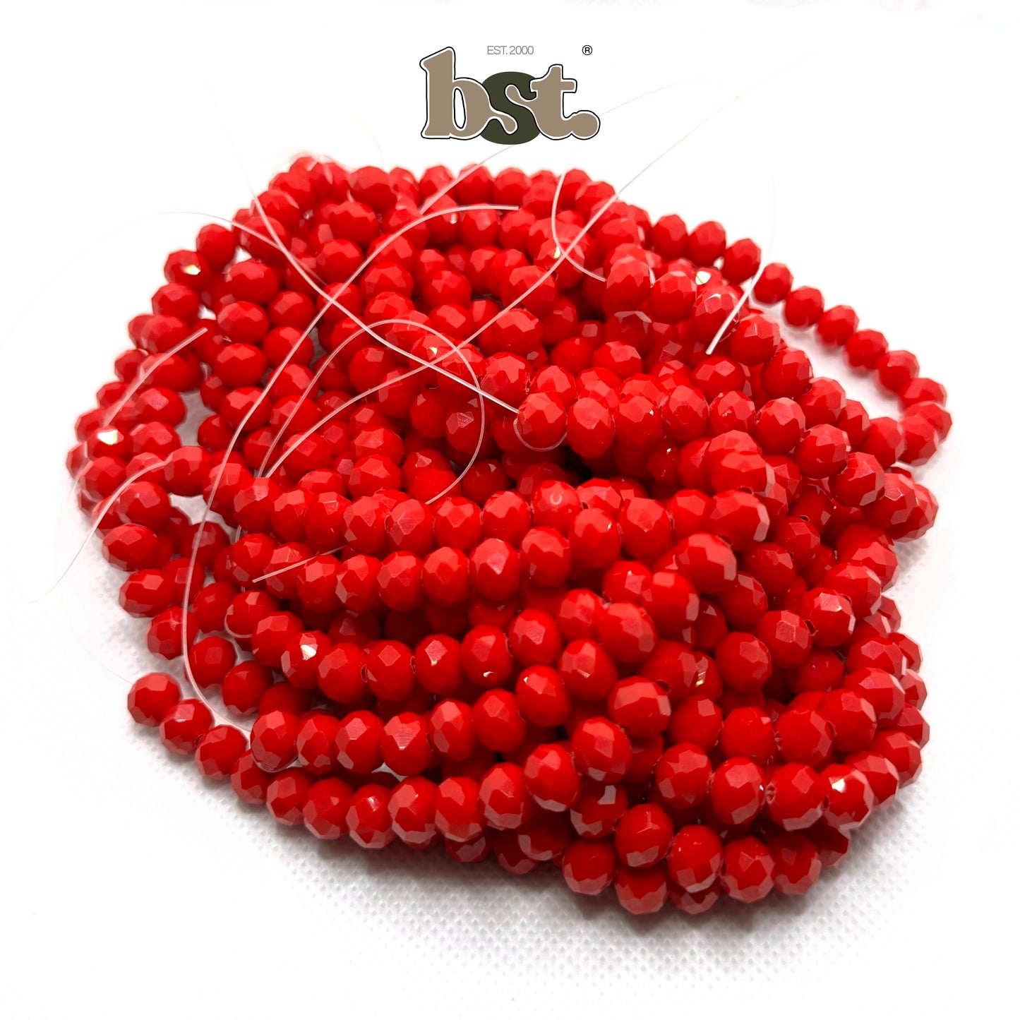 8mm Crystal Beads 60+ Rondelle Beads for Jewellery Making, 29+ Colors