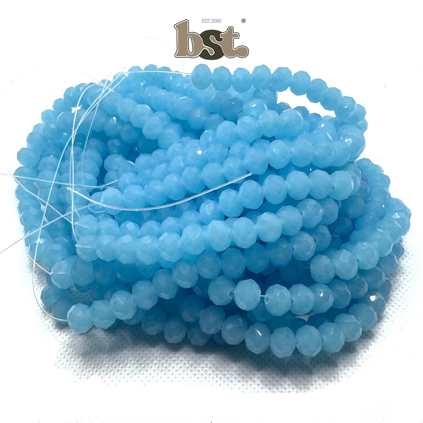 8mm Crystal Beads 60+ Rondelle Beads for Jewellery Making, 29+ Colors