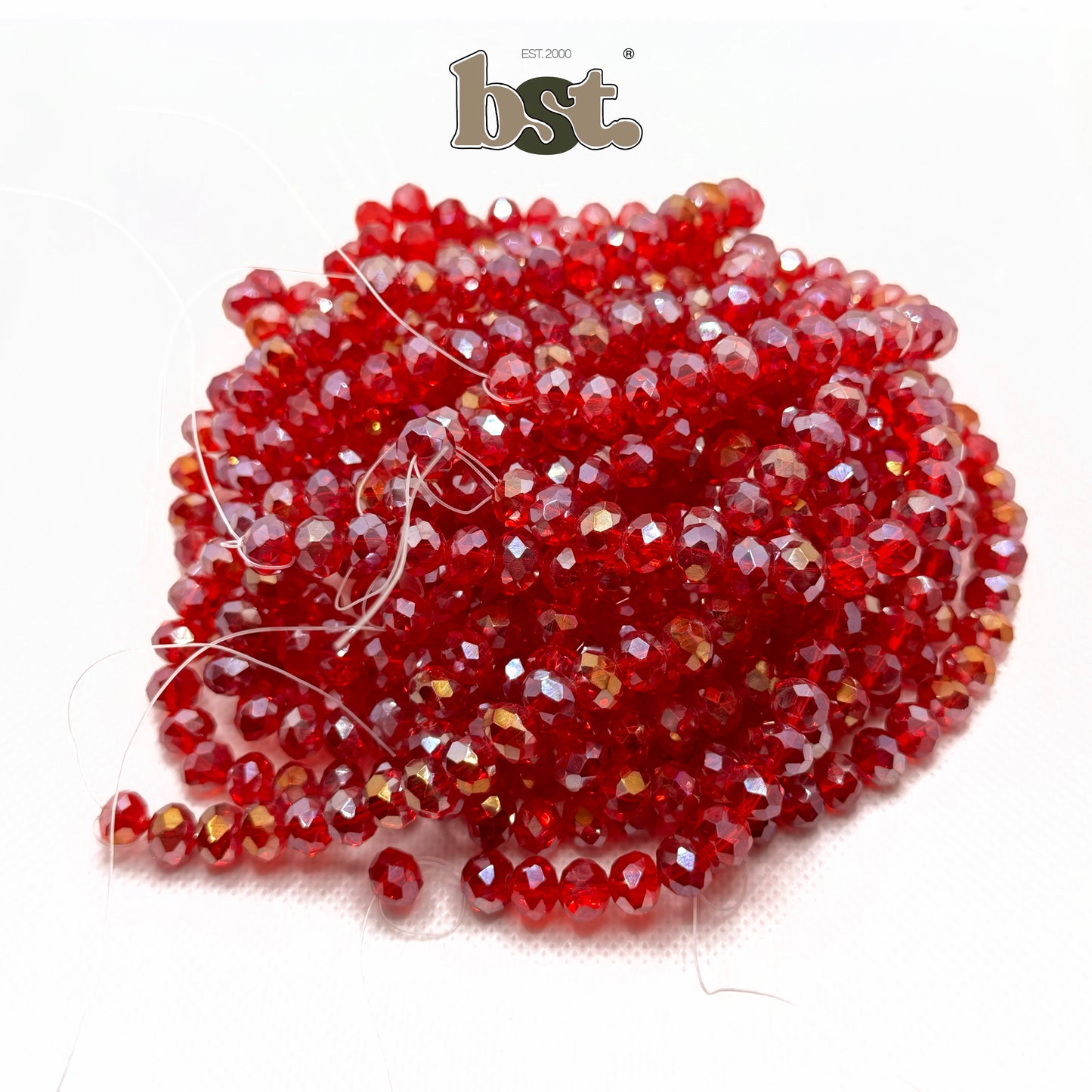 8mm Crystal Beads 60+ Rondelle Beads for Jewellery Making, 29+ Colors