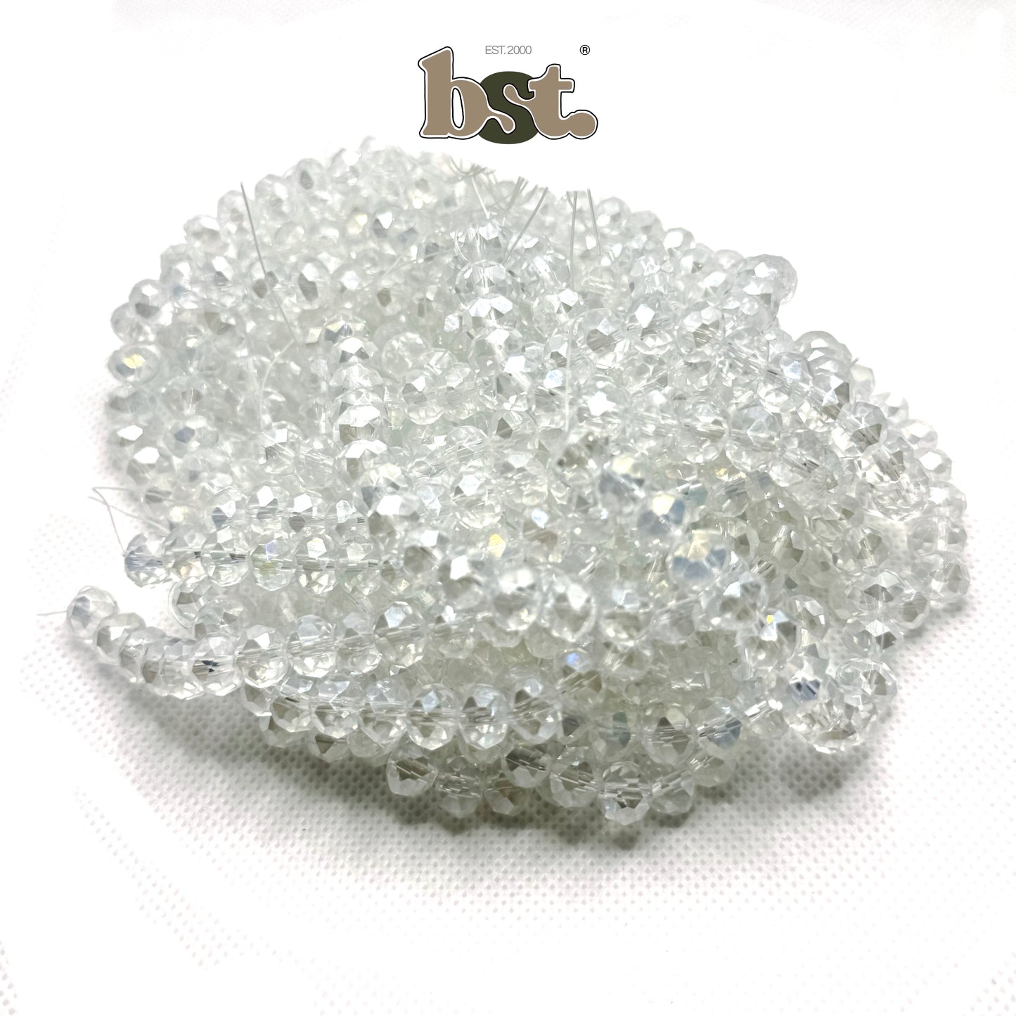 8mm Crystal Beads 60+ Rondelle Beads for Jewellery Making, 29+ Colors