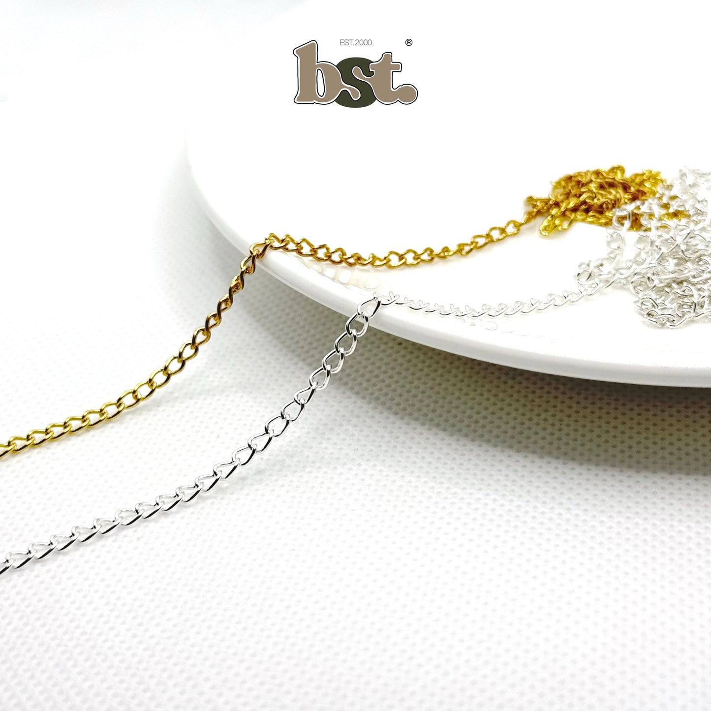 1m/5m/100m Chain 0.7mm Alloy Golden Chain Silver Chain for Necklace Bracelet Jewelry Raw Material Beads by BST