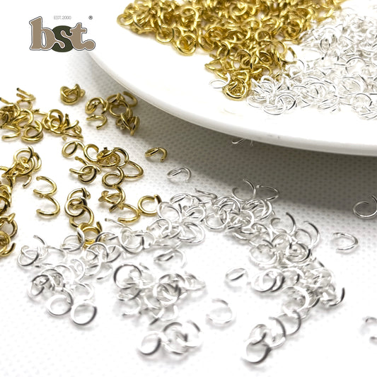 200/400/1000pcs Jump Rings Stainless Steel Golden Jump Ring Silver Jump Ring 8mm 5mm for Necklace Bracelet Jewelry Making Supplies Beads by BST