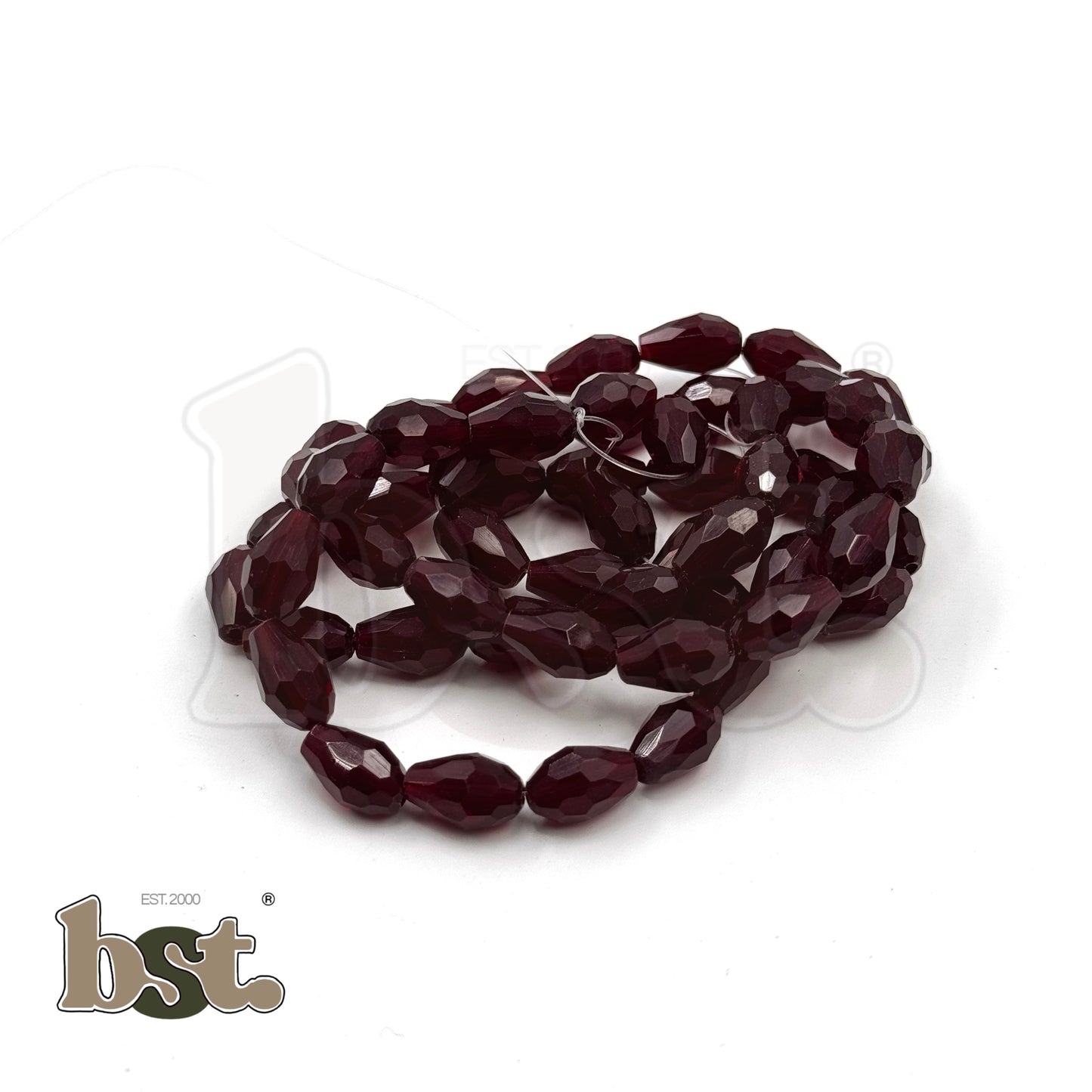 48-55pcs Crystal Teardrop Beads 8x11 Drop Beads for Jewellery Making, Resin Jhumka, DIY Necklace, Jhumka & Accessory Supplies Beads by BST