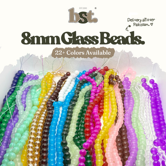 8mm Glass Beads Marble Beads for Jewellery Making 100+ Beads each line, 20+ Colors